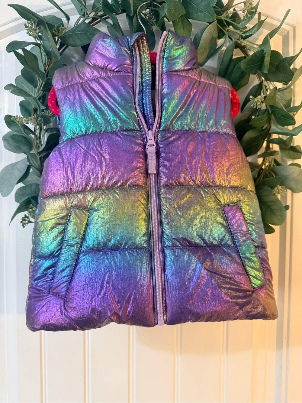 💫4/$25 • Joe Fresh Full Zip Iridescent Puffer Vest